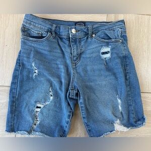 Women’s Distressed Denim Shorts - Size 4